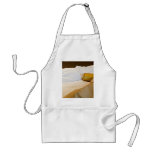 Messy luxurious bed aprons