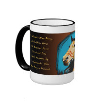 Mesteño War Pony mugs