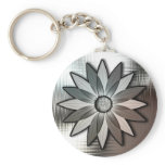 Metal 3d Daisy Flower Keychain