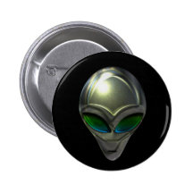 Metal Alien Head 02 Button