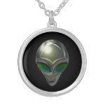 Metal Alien Head 02 Necklace Metal Alien Head 02 Necklace