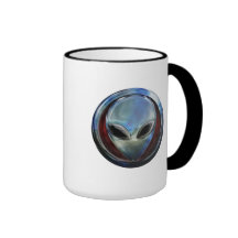 Metal Alien Head 03 Mug