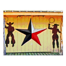 Metal Art at Senor Buddy's on 290, Austin, TX Postcard