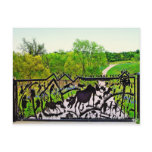 Metal Art Gate On Willow City Loop, TX postcards