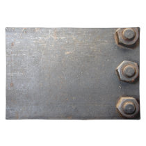 Metal Bolt and Plate Placemat placemats
