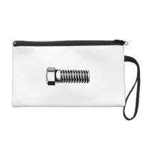 Metal Bolt Wristlet Clutch