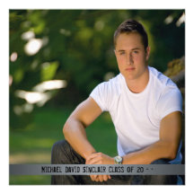Metal Boys Photo Graduation Announcement