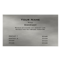 Metal Business Card 2.0 -silver premium business cards