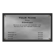 Metal Business Card II -silver- business cards