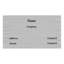 metal business card sleek