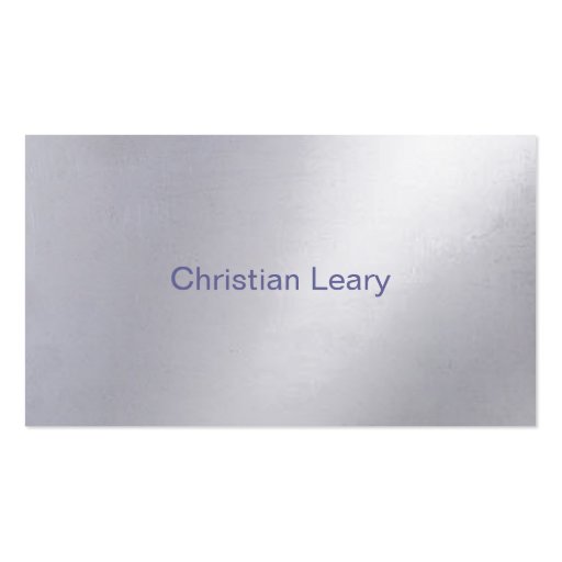 Metal Business Card Template (front side)