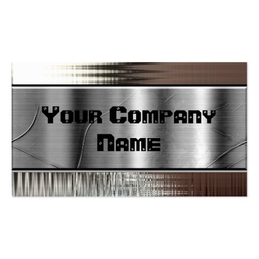Metal Business Cards (front side)