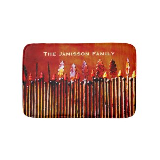 Metal Candles Personalized Colorful Bath Mat