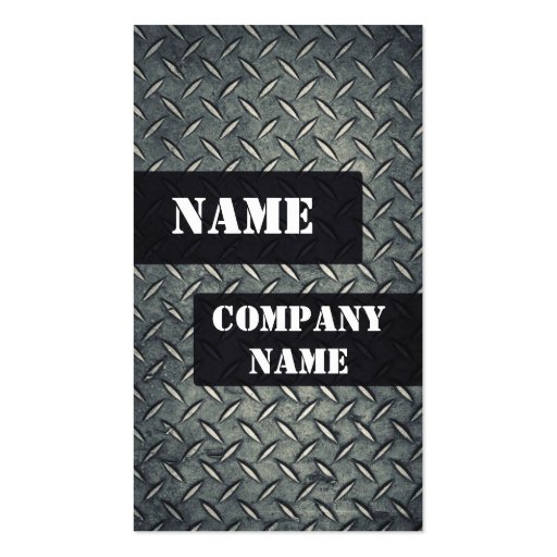 Metal card business card templates (front side)