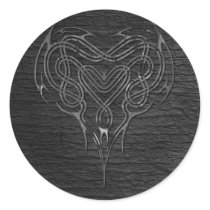 Metal Celtic Heart Knot with wall stickers