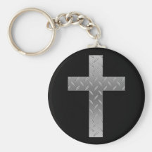 metal cross keychains