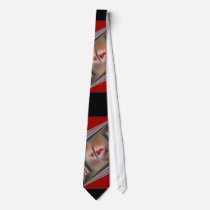 Metal Curls on Red Power Tie by JackPollockRevival Metal Curls on Red Power Tie