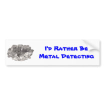 Metal Detecting bumper sticker bumper stickers by soozrowan Metal Detecting bumper sticker bumper stickers