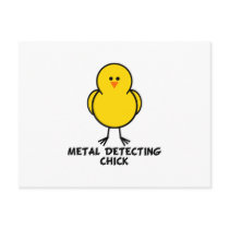Metal Detecting Chick postcards by chicktshirts8 Metal Detecting Chick postcards