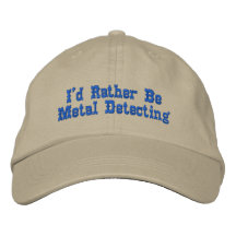 Metal Detecting Hat Embroidered Baseball Caps