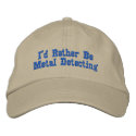 Metal Detecting Hat embroidered hats by soozrowan Metal Detecting Hat embroidered hats