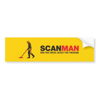 Metal Detecting sticker Bumper Stickers by oldasgold