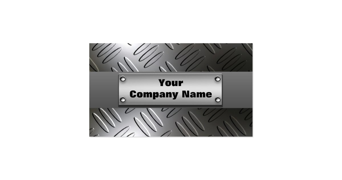 Metal Diamond Plate Business Cards Zazzle