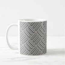 Metal Diamond Plate Patterned Mug