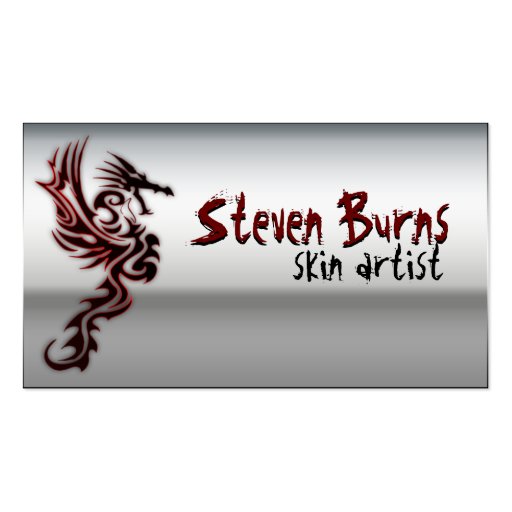 Metal Dragon Business Card Template (front side)
