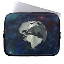 Metal Earth Globe Laptop Computer Sleeves