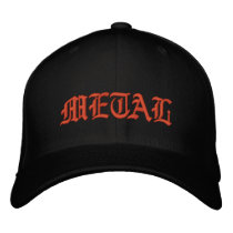 METAL embroidered hats by Kenny42077 METAL embroidered hats