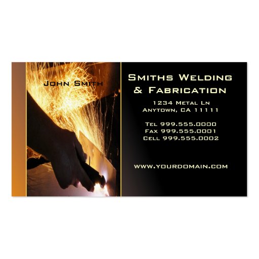 Metal Fab Business Card (front side)