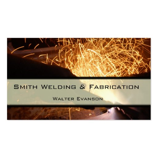 Metal Fabrication and Welding Business Card (front side)