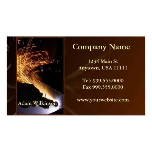 Metal Fabrication Business Card Zazzle