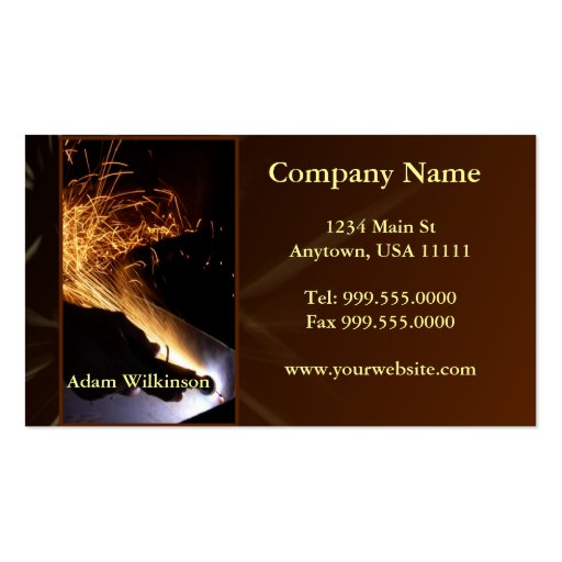 Metal Fabrication Business Card (front side)