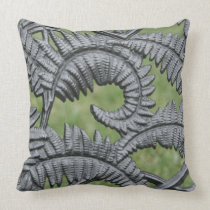 Metal Fern Throw Pillow pillows