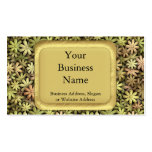 Metal Flower Power Business Card Template