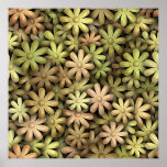 Metal Flower Power Poster