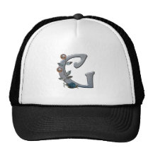 Metal Flowers Monogram G Trucker Hats