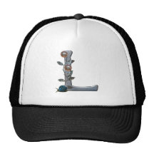Metal Flowers Monogram L Hats