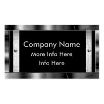 Metal Frame Border Business Cards