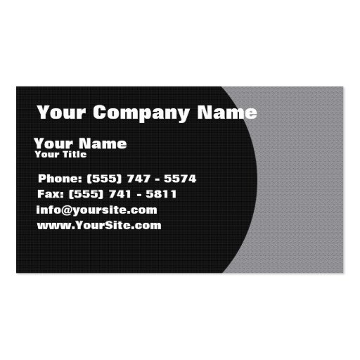 Metal Fusion Template Business Card Template (front side)