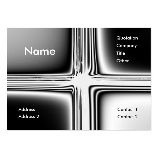 Metal Groovy Business Card Template (front side)