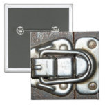 Metal Grunge Latch Pinback Buttons