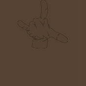 Metal hand at grindcore concert