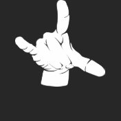 Metal hand at grindcore concert