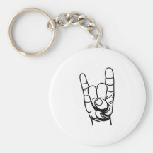 Metal hand - Devil of finger Keychains