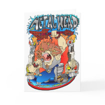 Metal Head Greeting Cards