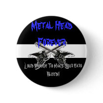 Metal Head Forever buttons