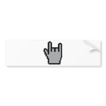 metal-head icon bumper stickers